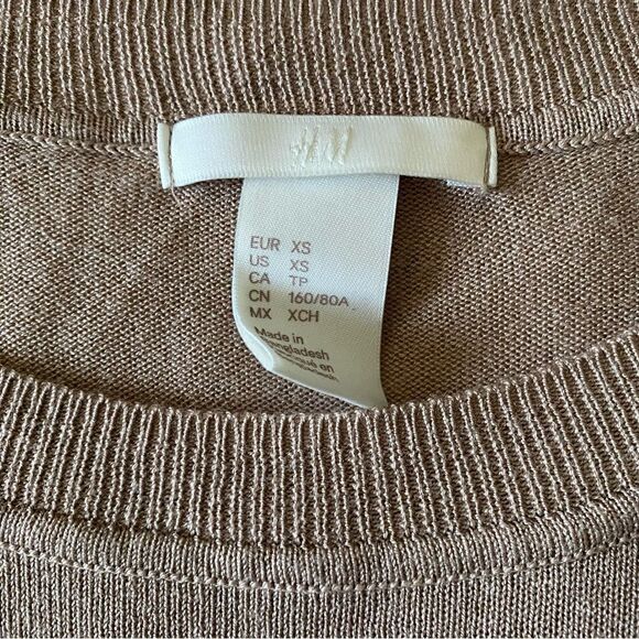 H&M Tan Crewneck Sweater Size XS - Picture 5 of 5